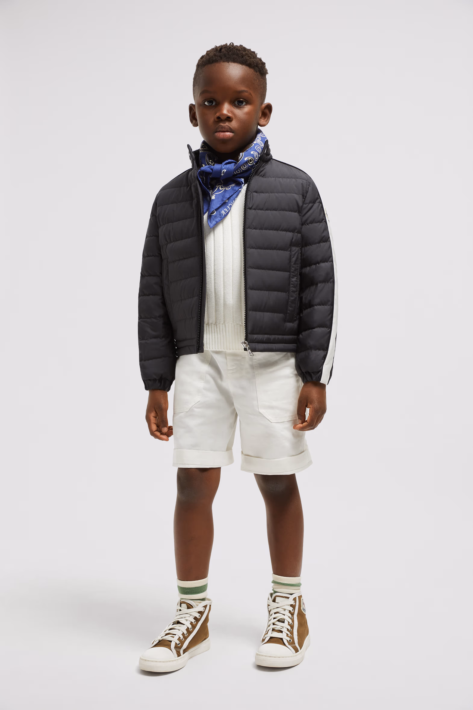 Jacobus Down Biker Jacket Boy Black Moncler 2